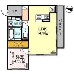 Ｄ－ＲＯＯＭ和田町の物件間取画像